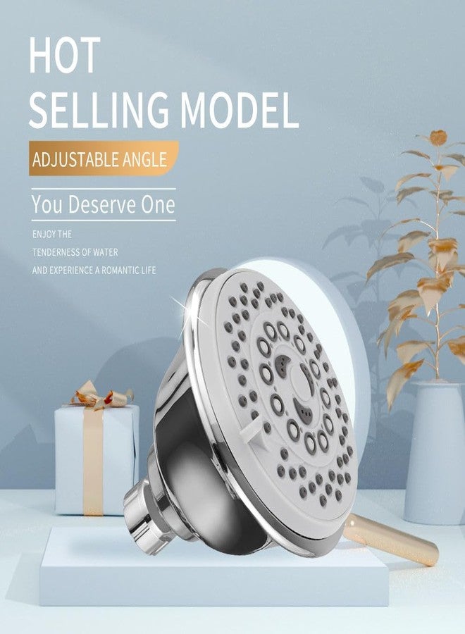 B BACKLINE رأس دش علوي متعدد الوظائف من B Backline ABS، بدون ذراع، مقاس 4 بوصات (طلاء كروم) - Image 5